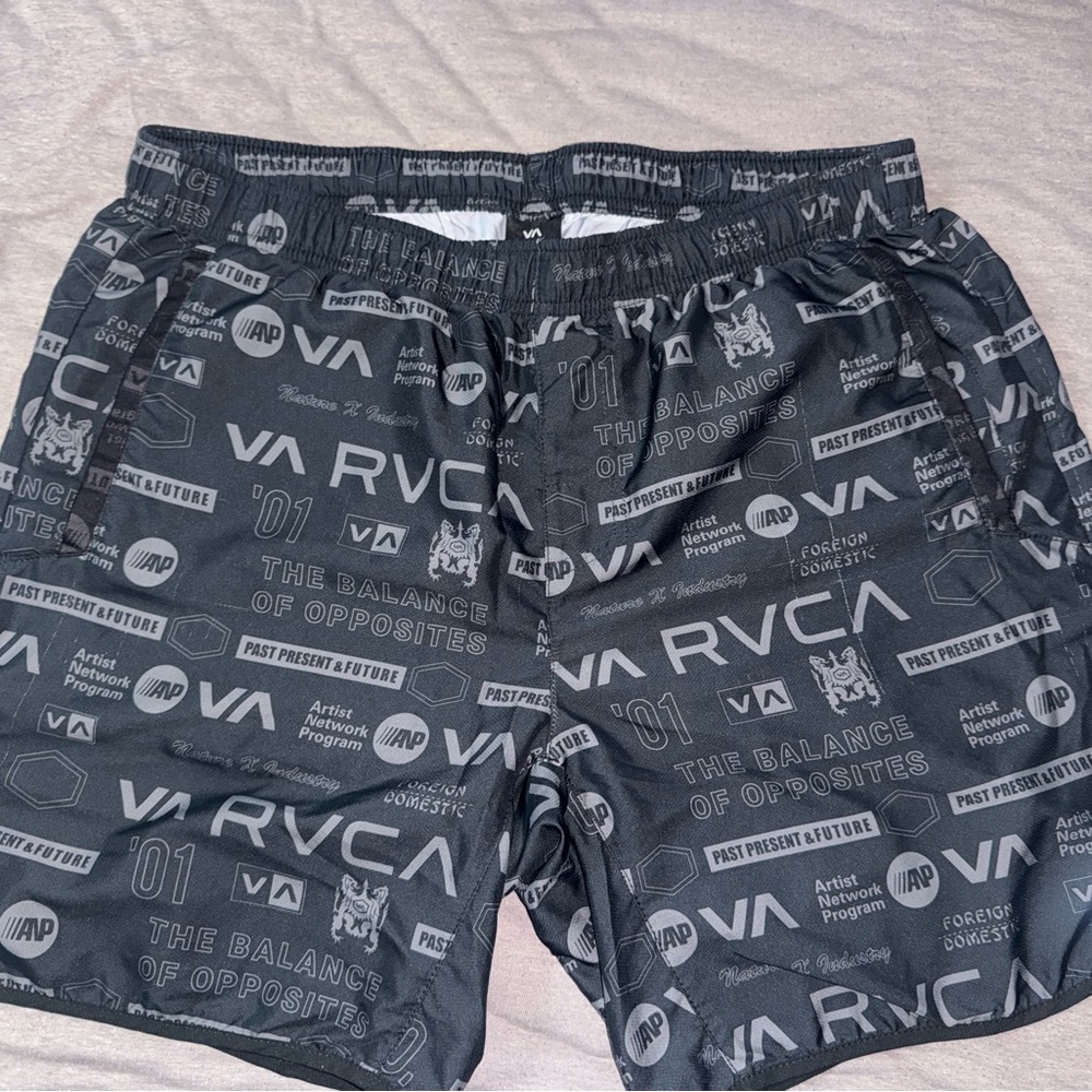 RVCA Charcoal Graphic Print Shorts